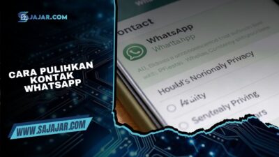 Cara Pulihkan Kontak WhatsApp Agar Nomor Kembali Muncul Tanpa Ribet