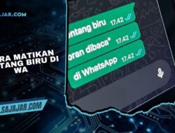 Begini Cara Matikan Centang Biru di WA pada Android & iPhone (2026)