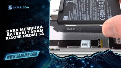 Cara Membuka Baterai Tanam Xiaomi Redmi 5A
