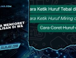Cara Mencoret Tulisan di WA di Android dan iPhone 100% Berhasil