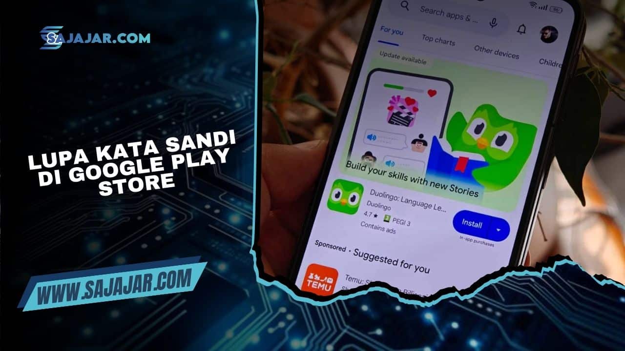 Lupa Kata Sandi di Google Play Store