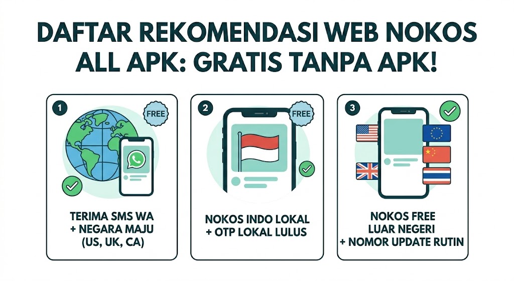 Kumpulan rekomendasi web nokos all apk gratis dan terbaik untuk menerima OTP dengan cepat dan mudah.