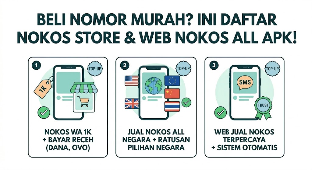 Daftar pilihan toko dan penyedia web nokos all apk terpercaya dengan harga yang paling murah.