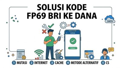 cara mengatasi error dengan kode fp69 bri ke dana, menampilkan user yang berhasil memperbaiki masalah top up saldo.