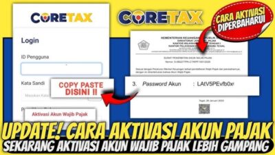 Tutorial Coretax Pajak Aktivasi Step By Step Untuk Lapor SPT Pribadi