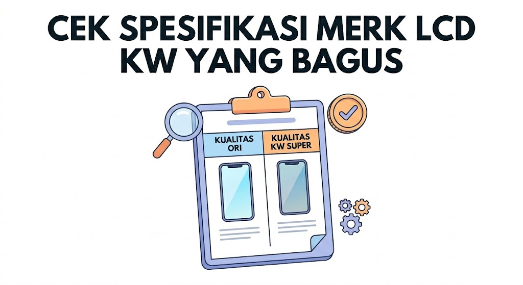 Perbandingan visual kualitas dan spesifikasi Merk LCD KW yang bagus untuk HP