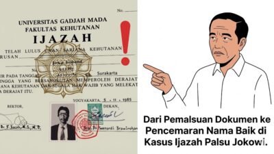 Dari Pemalsuan Dokumen ke Pencemaran Nama Baik di Kasus Ijazah Palsu Jokowi.