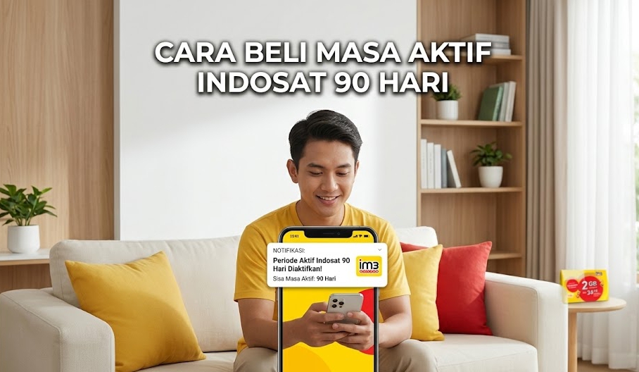panduan cara beli masa aktif indosat 90 hari