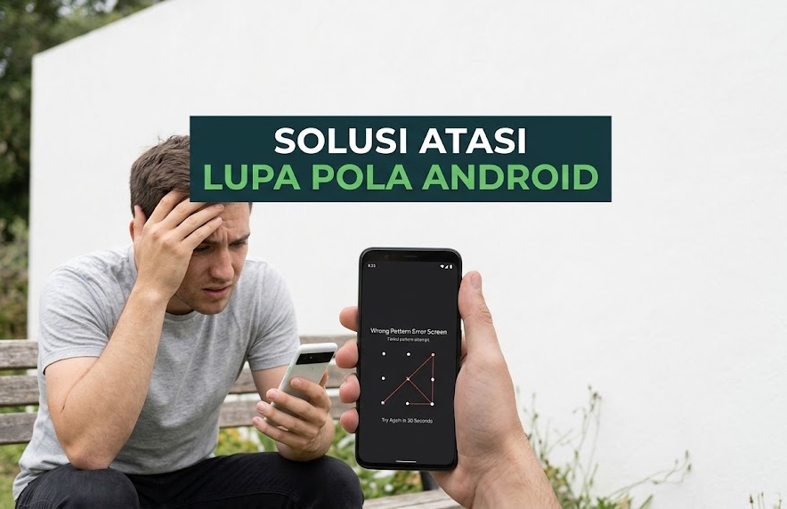 Langkah pertama mengatasi kepanikan saat mengalami Lupa Pola HP Android tanpa harus menghapus data.