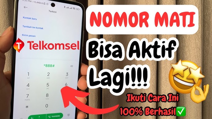 Memasukkan kode dial bantuan beserta dokumen identitas untuk memulihkan Nomor Kartu Hangus pengguna Telkomsel.