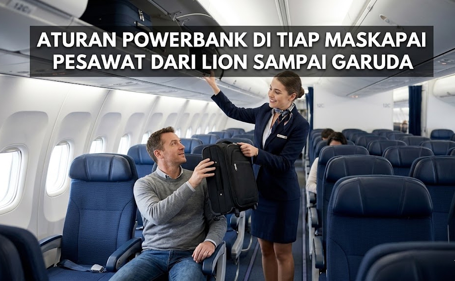 Mengetahui rincian tiap maskapai terkait Aturan Powerbank di Pesawat saat membawa barang ke kabin