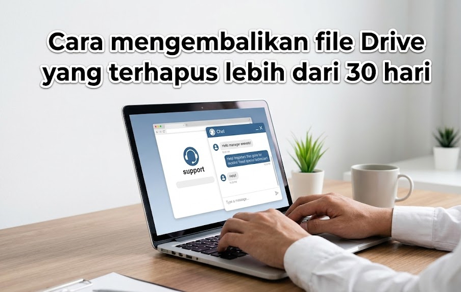 Trik menghubungi teknisi khusus untuk memulihkan File Drive Terhapus yang sudah tidak ada di dalam folder sampah.