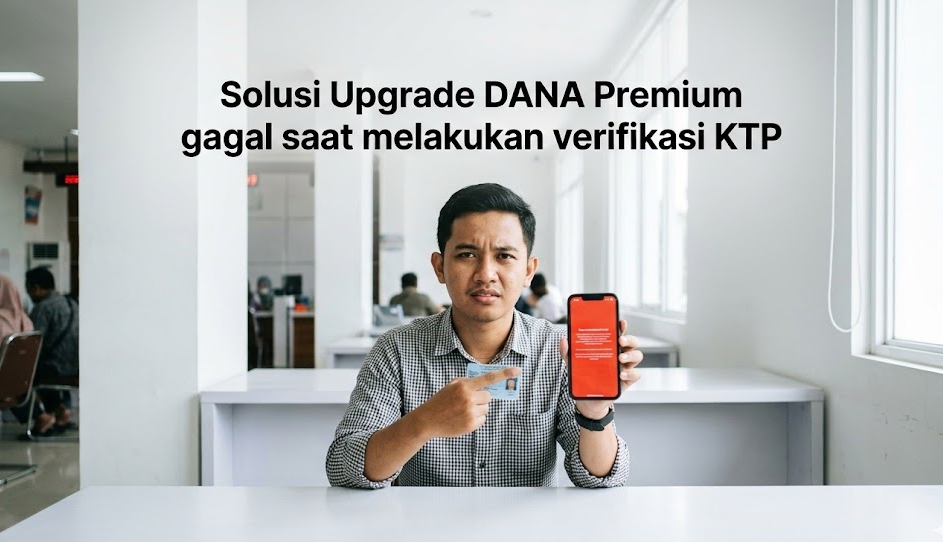 Memahami akar masalah penyebab dan solusi Upgrade DANA Premium gagal saat melakukan verifikasi KTP.