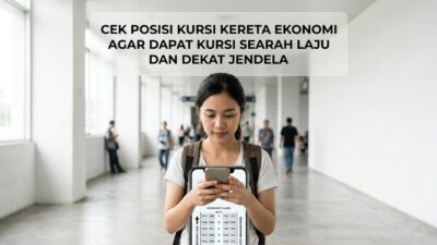 Memahami trik jitu memilih Posisi Kursi Kereta yang tepat agar perjalanan tidak mabuk karena jalan mundur.