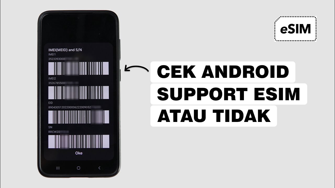 Langkah praktis mengetahui nomor EID untuk memvalidasi apakah gawai tersebut adalah HP support eSIM resmi.