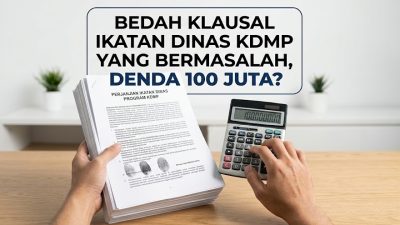 Menganalisis keabsahan denda seratus juta bagi peserta yang sepakat menandatangani ikatan dinas kdmp tahun ini.