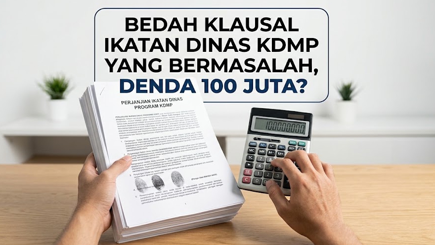 Menganalisis keabsahan denda seratus juta bagi peserta yang sepakat menandatangani ikatan dinas kdmp tahun ini.