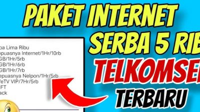 Pilihan kuota telkomsel murah dari anggaran lima ribuan sampai dua puluh ribuan.